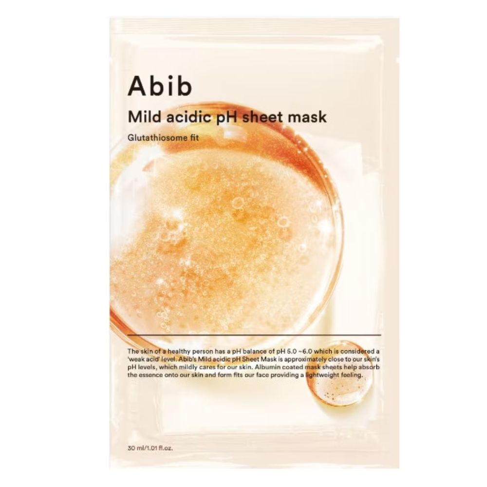 Abib – Mild Acidic pH Glutathiosome Fit Sheet Mask – 1 pc