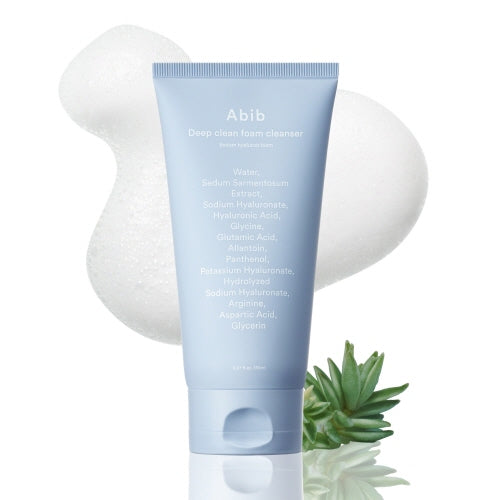Abib – Deep Clean Foam Cleanser (Sedum Hyaluron Foam) – 150 ml