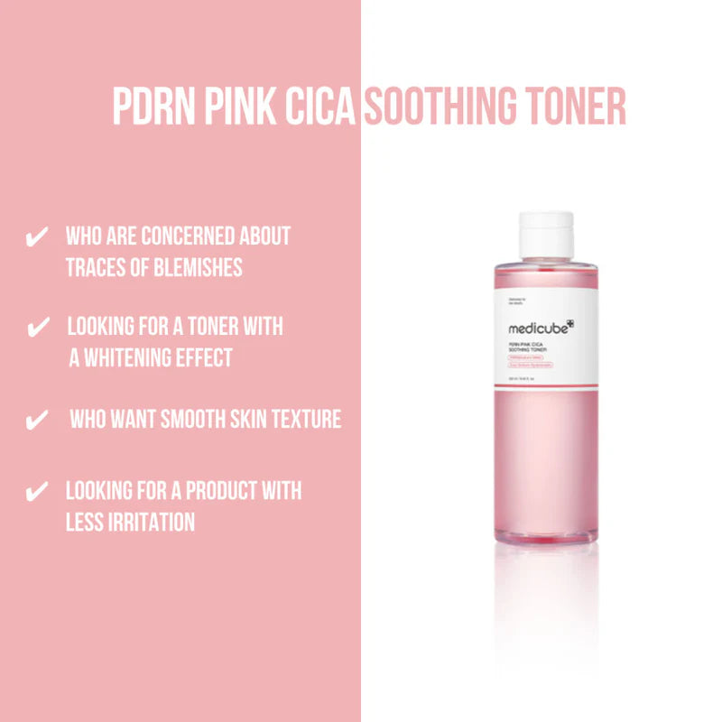Medicube – PDRN Pink Cica Soothing Toner – 250 ml
