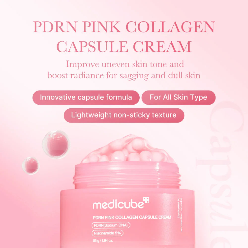 Medicube – PDRN Pink Collagen Capsule Cream – 55 g
