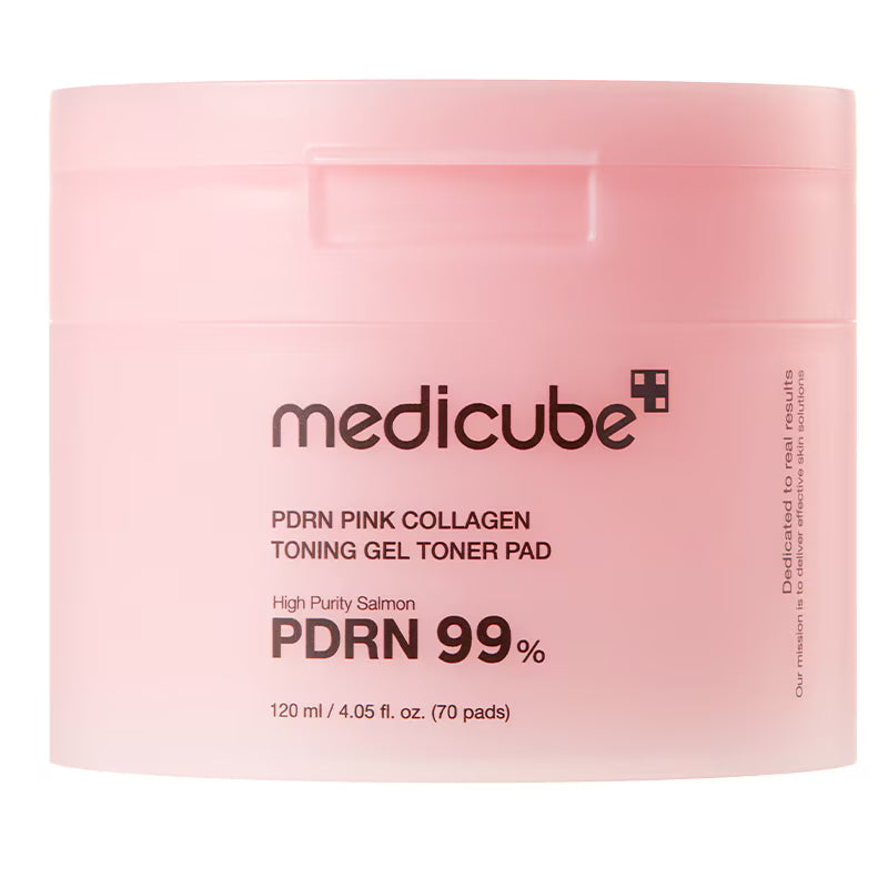 Medicube – PDRN Pink Collagen Toning Gel Toner Pad – 120 ml / 70 pcs