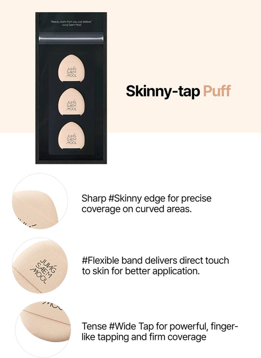 JUNG SAEM MOOL Skinny‑Tap Puff 3 szt.